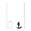Remote Control Vibrating Liquid Silicone Anal Plug - Black